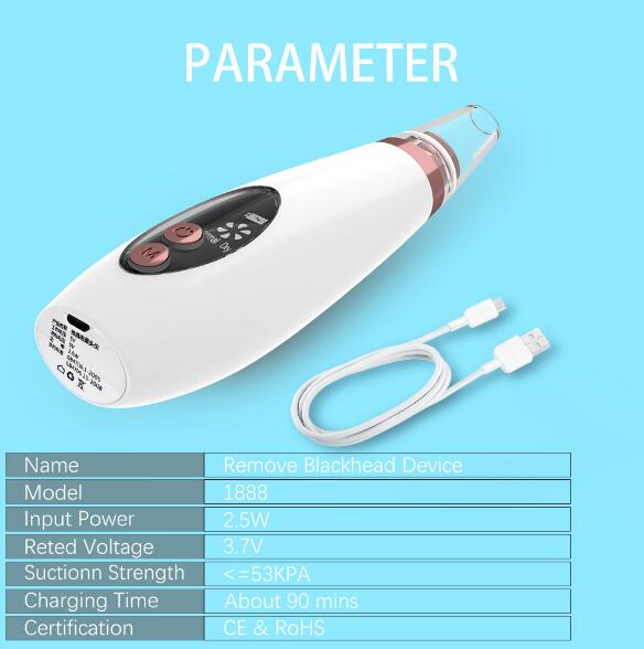 6 in 1 Electric Rechargeable Pore Extractor. - Elle-&-Shine-