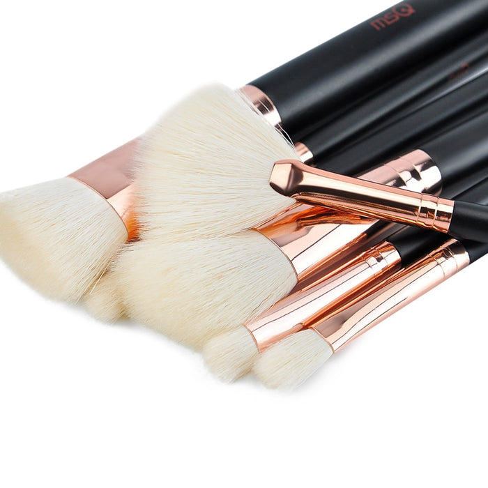 15pcs Soft Makeup Brush Set with Bag. - Elle-&-Shine-