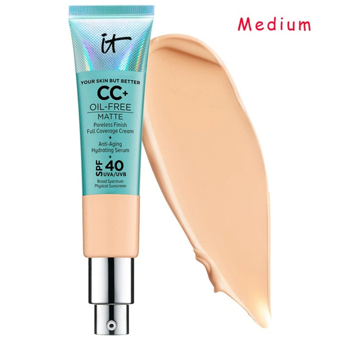 It Cosmetics Matte Oil-Control Brighten Skin CC+ Cream - Elle-&-Shine-