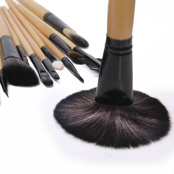 24 pcs Pro Makeup Brush Sets. - Elle-&-Shine-